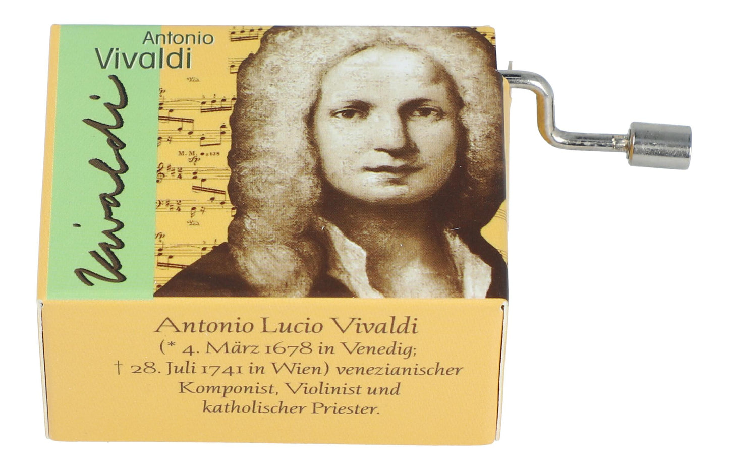 Spieluhren mit Komponisten-Motiv und passenden Melodien
