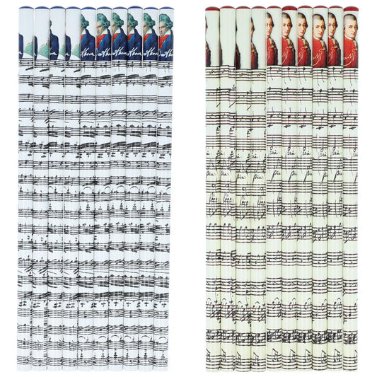 Komponisten-Bleistifte mit Beethoven oder Mozart