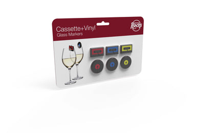 Vinyl und Kassetten Glasmarker 6er Set