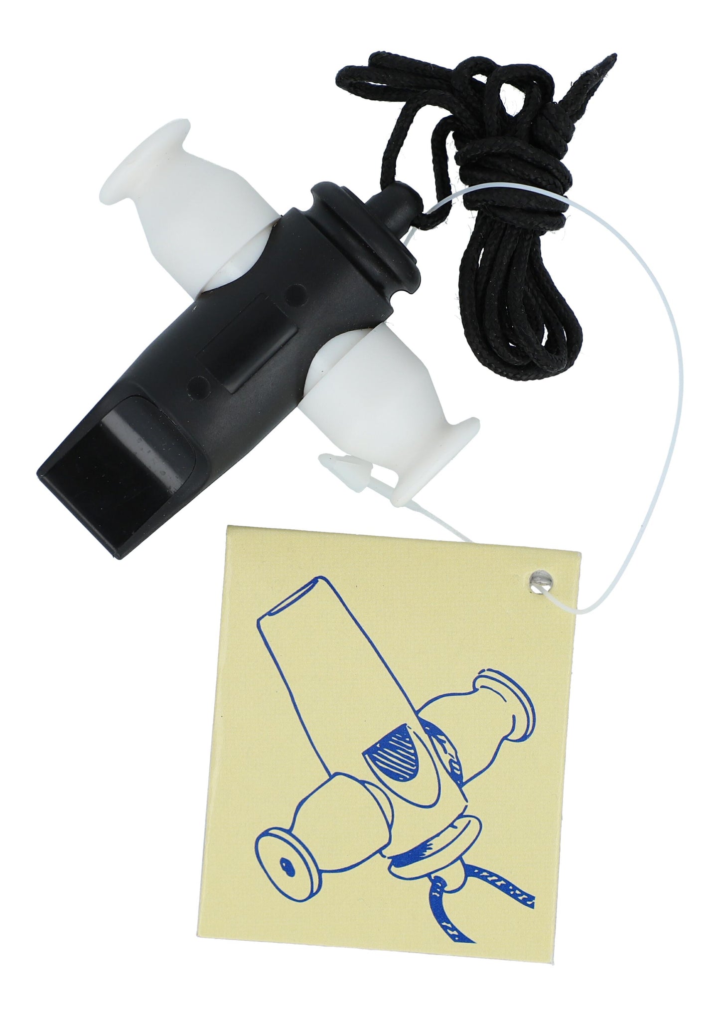 Sambapfeife schwarz/weiß