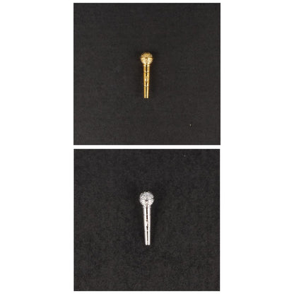 Mikrofon-Pin, versilbert oder vergoldet
