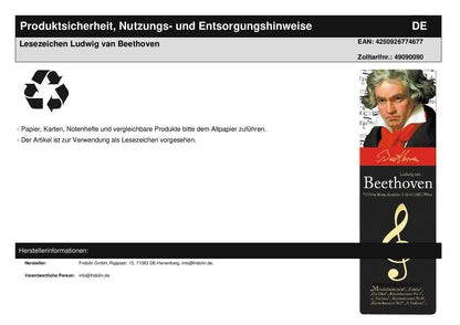 Bookmark Ludwig van Beethoven