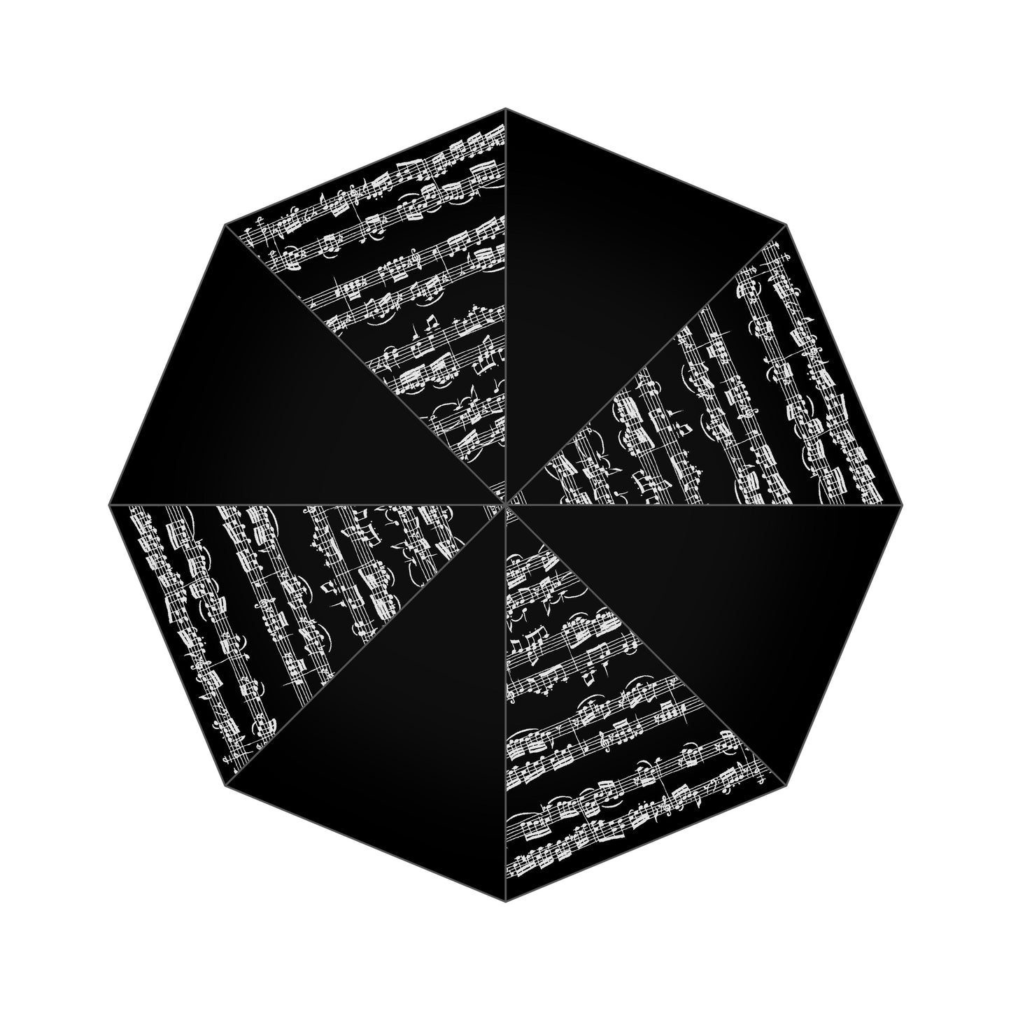 Mini-Taschenschirm mit Noten und Notenzeilen