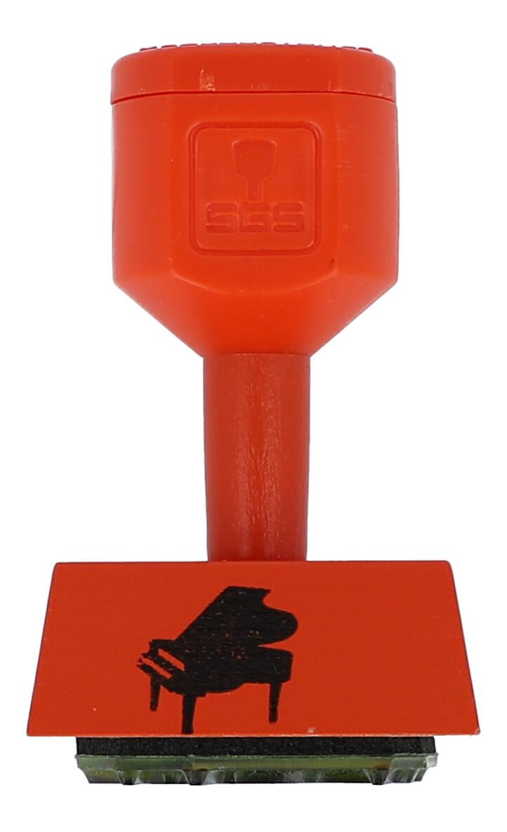 Stempel mit verschiedenen Instrumenten und Noten