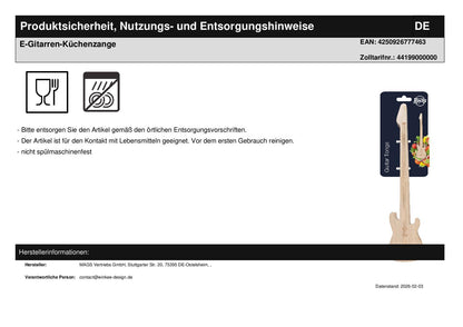 E-Gitarren-Küchenzange