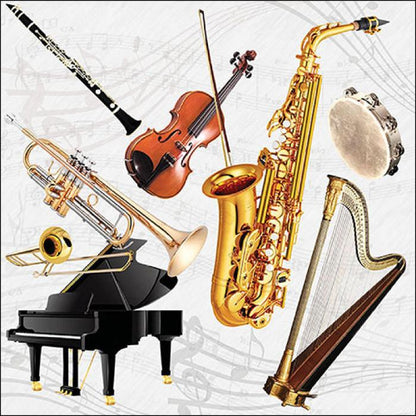 Servietten Music Instruments