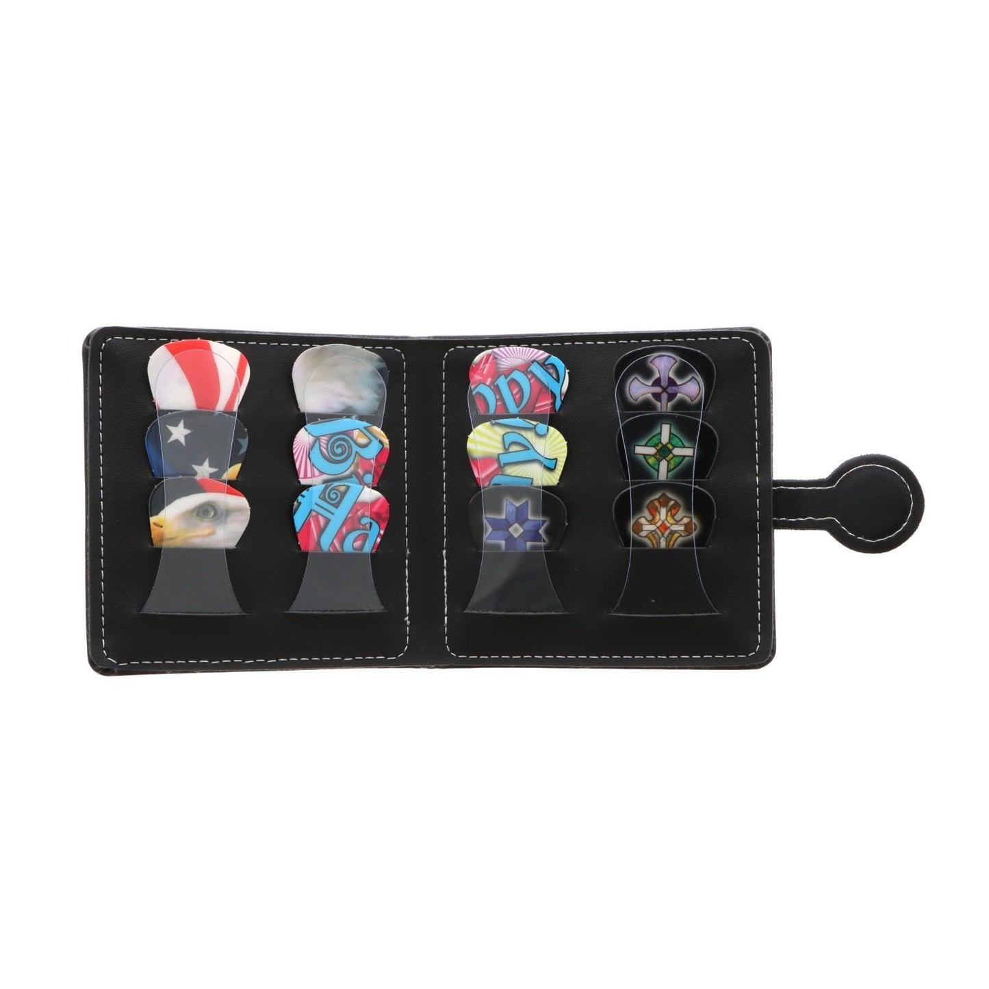 Plektren-Etui mit 12 Pick-Set