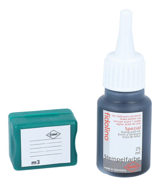 Fidolino-Set Notenlinien-Stempel m3 und Stempelfarbe