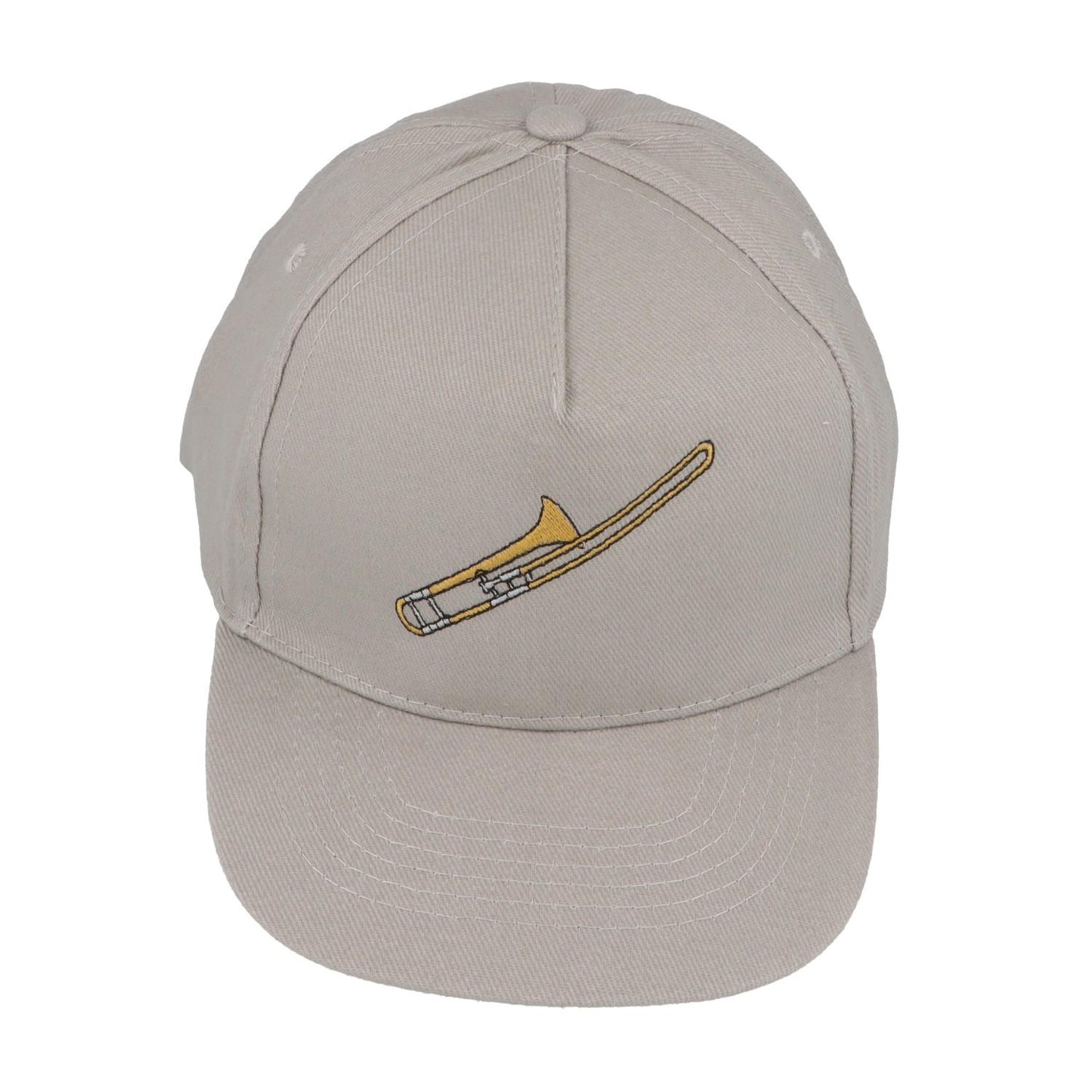 Baseball-Cap mit eingestickten Instrumenten, grau, Baumwolle
