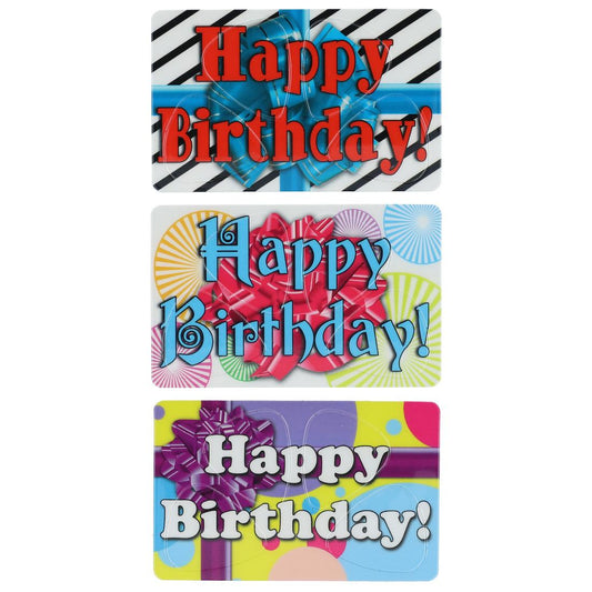 Plektrum-Karte mit 4 Plektren, Happy Birthday, verschiedene Varianten