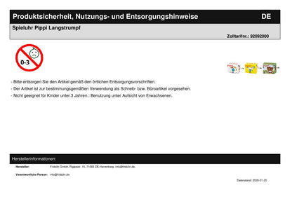 Spieluhr Pippi Langstrumpf