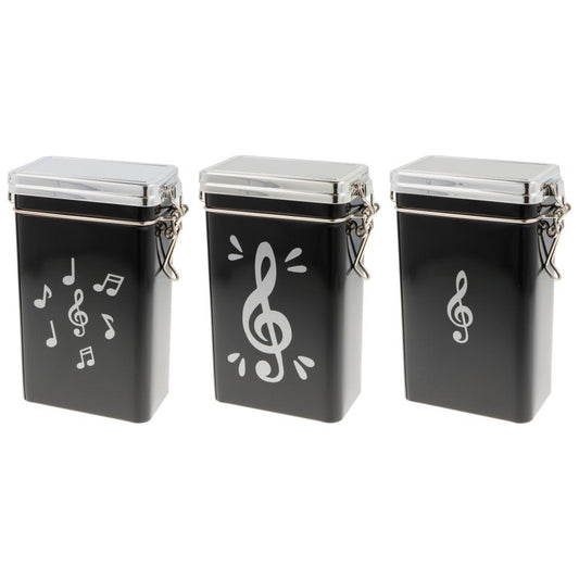 Kaffeedose mit verschiedenen musikalischen Motiven