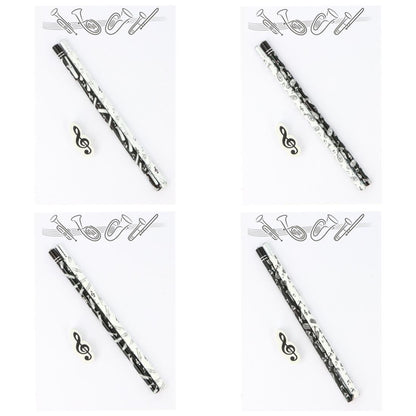 Schreibset mit Notizblock A5 "Blasinstrumente Variante 1", Bleistiften und Radiergummi