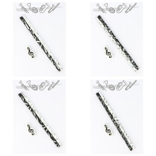 Schreibset mit Notizblock A5 "Blasinstrumente Variante 1", Bleistiften und Radiergummi