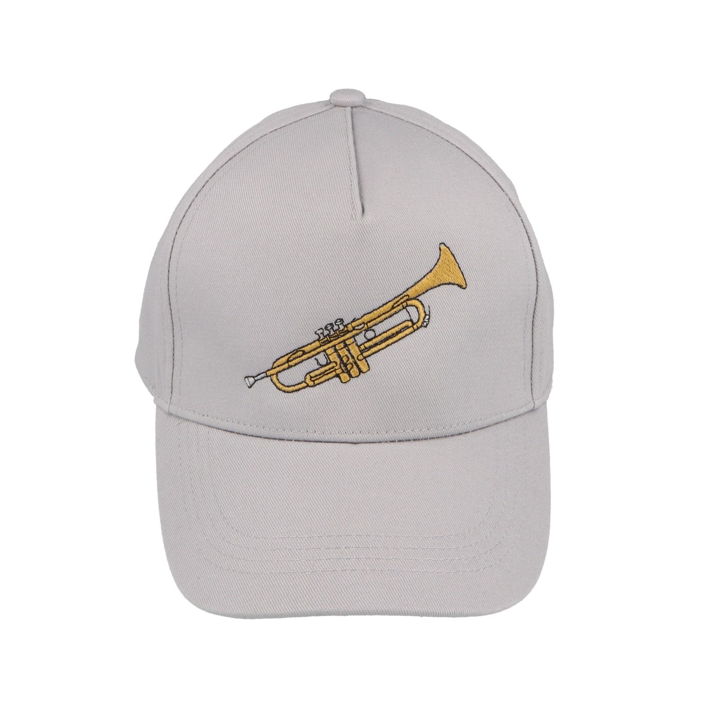 Baseball-Cap mit eingestickten Instrumenten, grau, Baumwolle