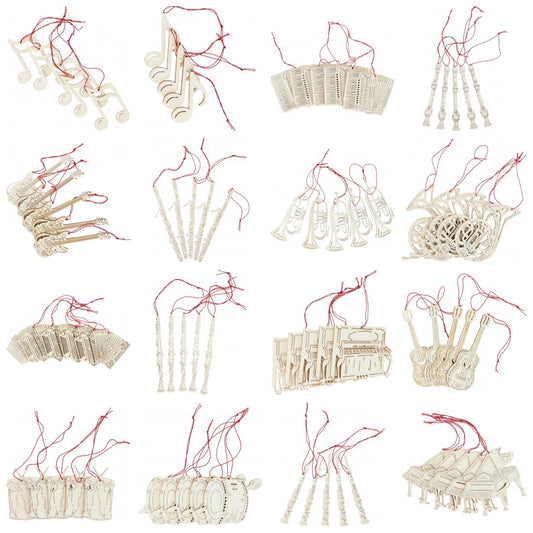 5er-Set Pappelholz-Anhänger