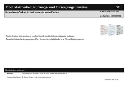 staff folders in three different colors