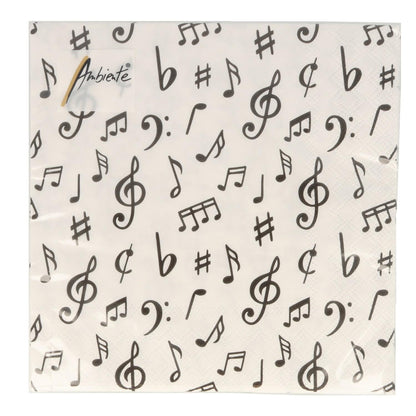 Servietten Music Notes