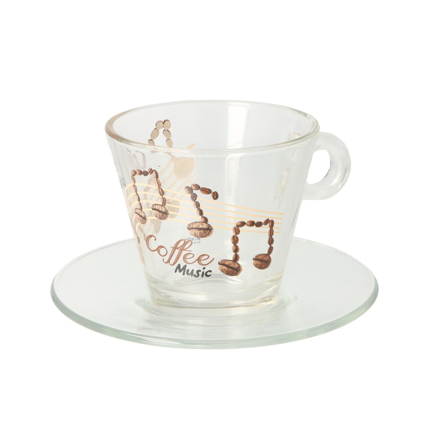 Cappuccinotasse/ und -teller Coffee Music