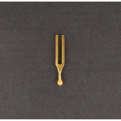 tuning fork pin, silver-plated or gold-plated