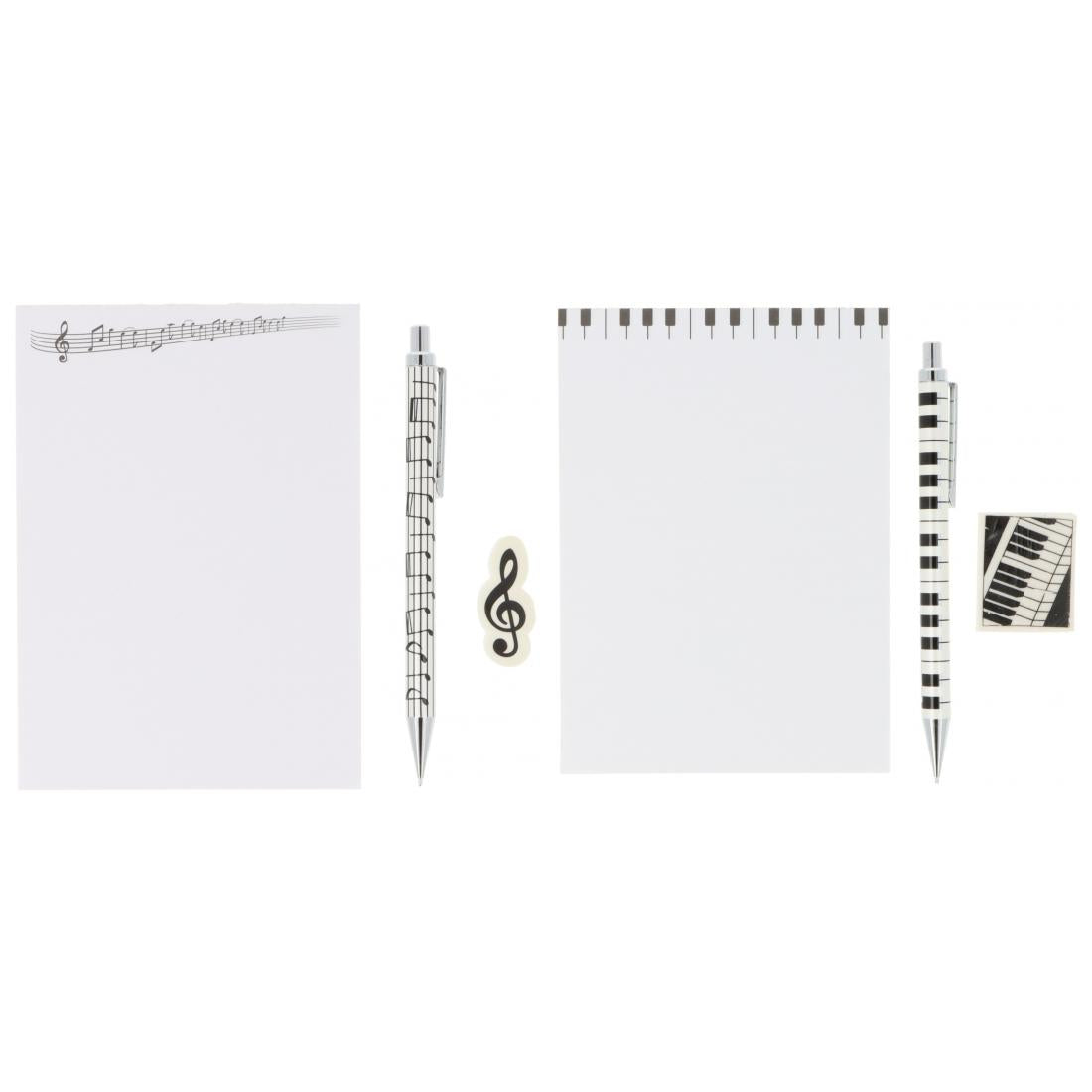 Schreibset mit Notizblock A6, Druckbleistift und Radiergummi