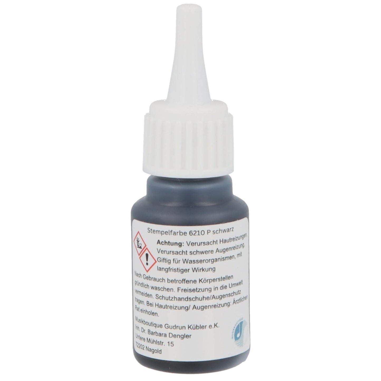 schwarze Stempelfarbe für Fidolino-Notenlinien-Stempel