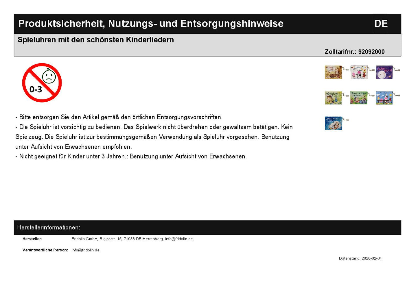 Music boxes with the most beautiful children's songs