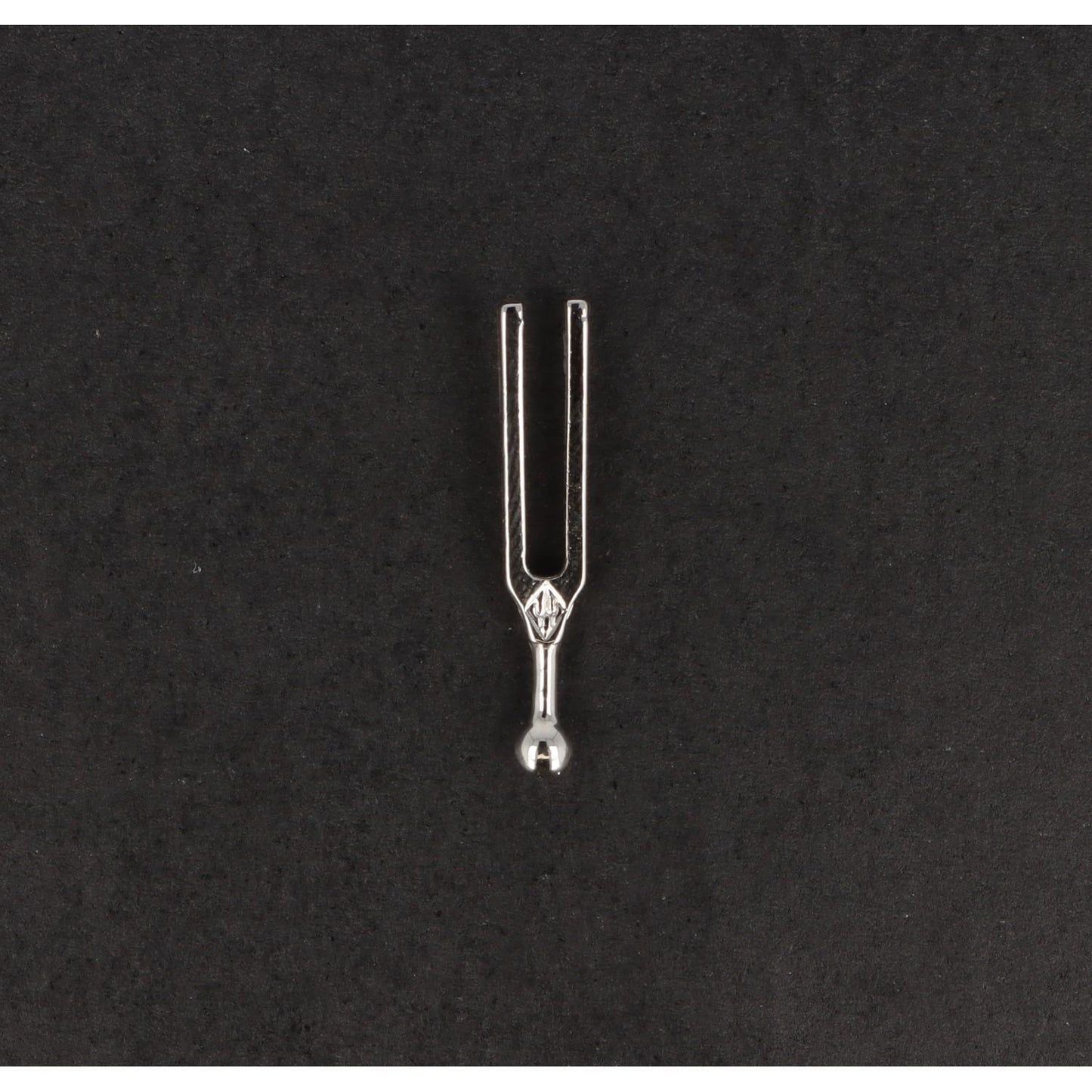 tuning fork pin, silver-plated or gold-plated