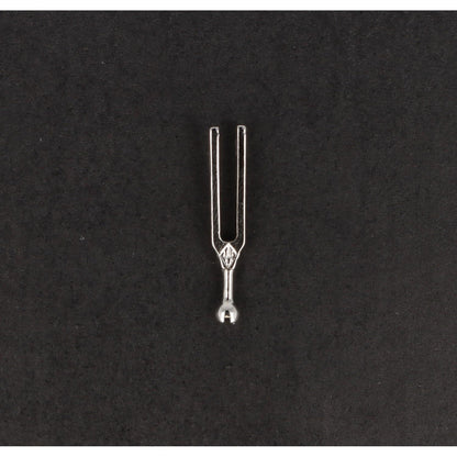 tuning fork pin, silver-plated or gold-plated