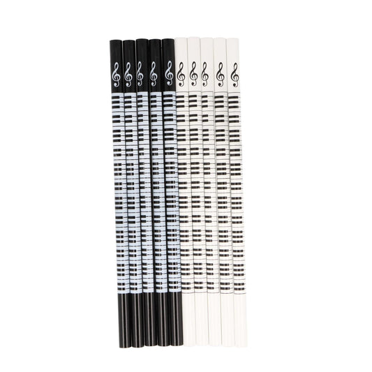 Keyboard-Bleistifte, Tastatur und Notenschlüssel