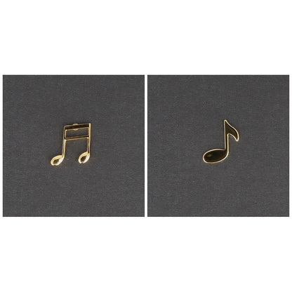 Pin gold-plated, eighth note or sixteenth note