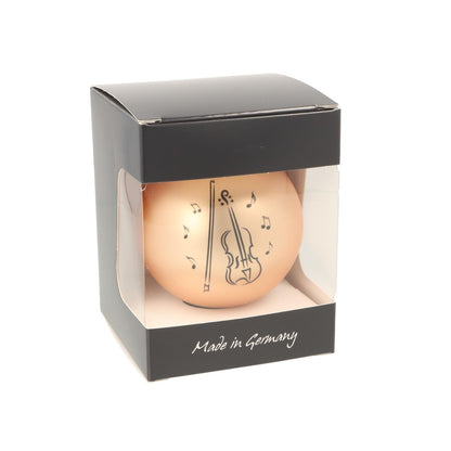 Christmas ball with violin print (single), various colors