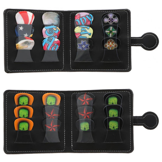 Plektren-Etui mit 12 Pick-Set