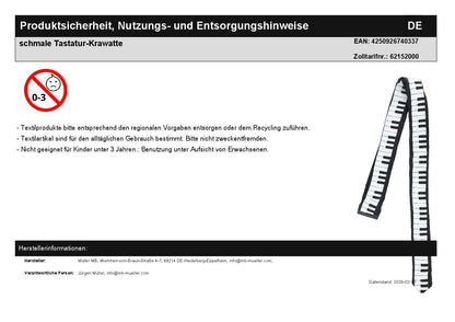 schmale Tastatur-Krawatte
