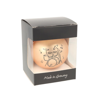 Christmas ball with drum print (single), various colors