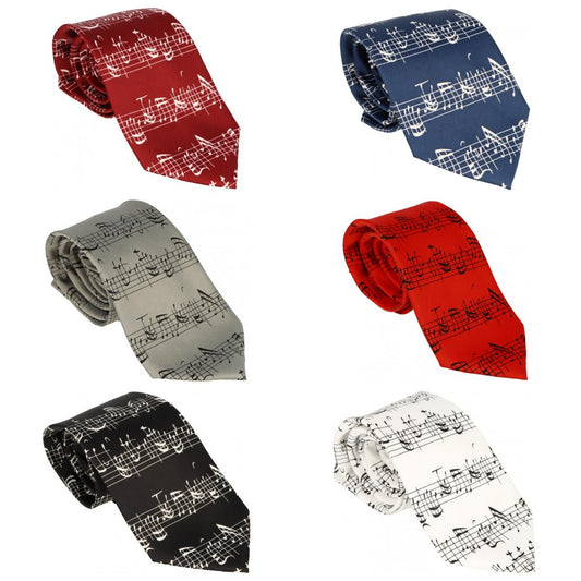 Krawatte Bachnoten, verschiedene Farben