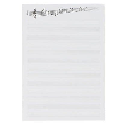 Musikalischer Notizblock DIN A5 mit Notenlinie - liniert