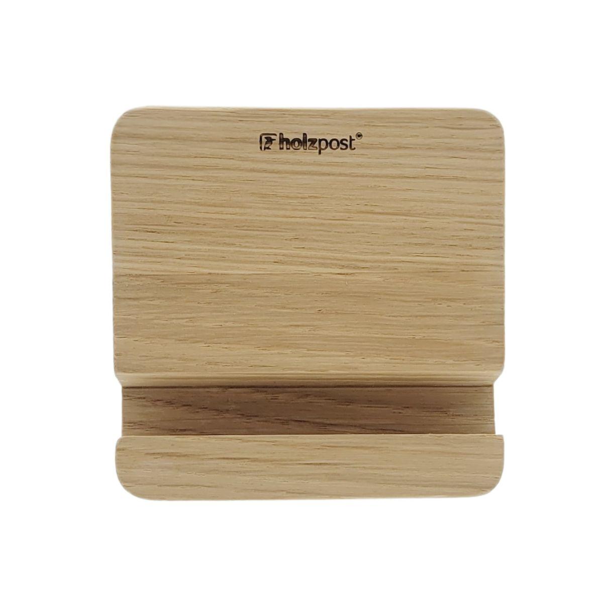 Handyhalter aus Holz mit Notenlinien