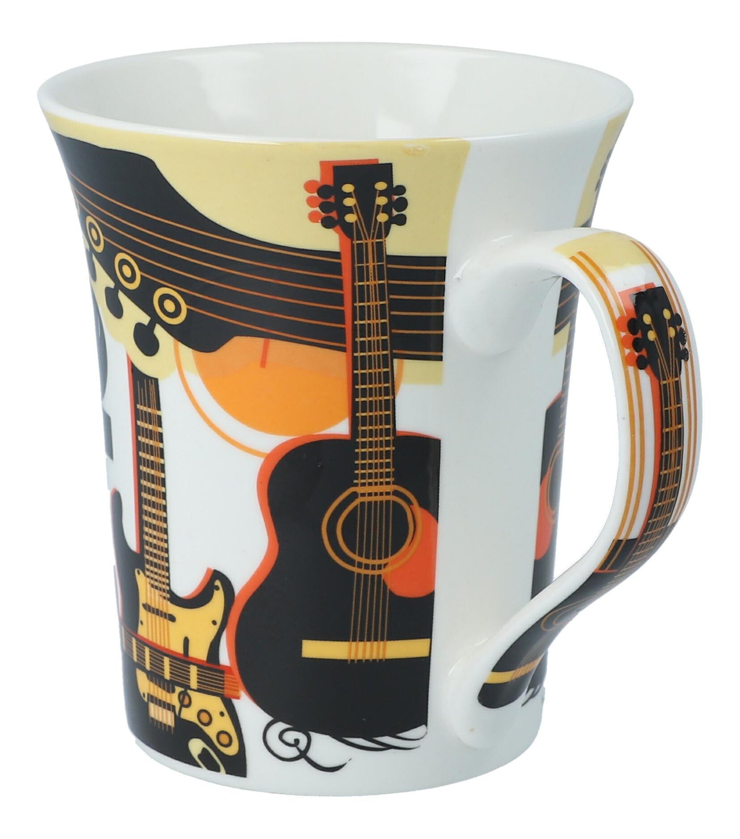 Becher Instrumente-Gitarren und Servietten "Musique"