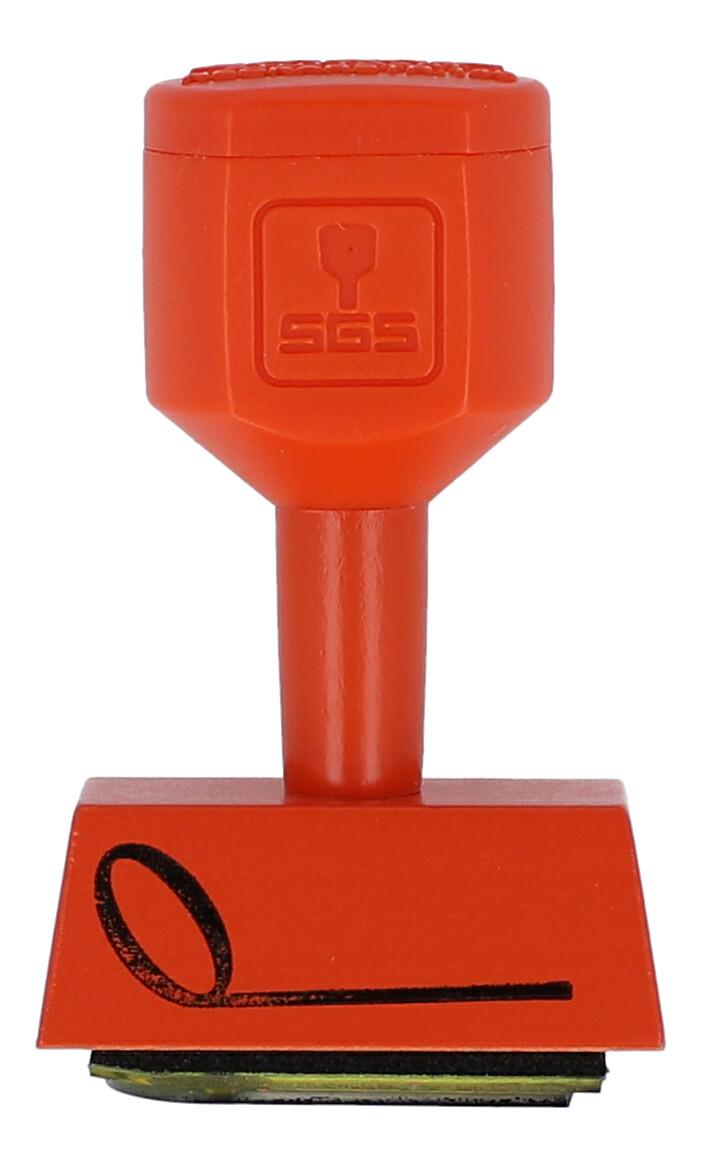 Stempel mit verschiedenen Instrumenten und Noten