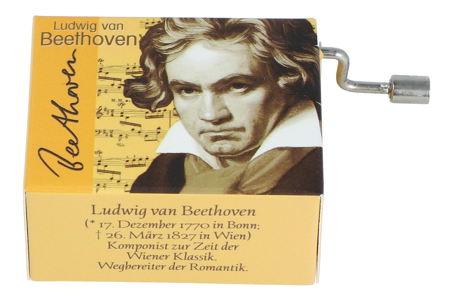 Spieluhren mit Komponisten-Motiv und passenden Melodien