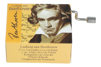 Spieluhren mit Komponisten-Motiv und passenden Melodien