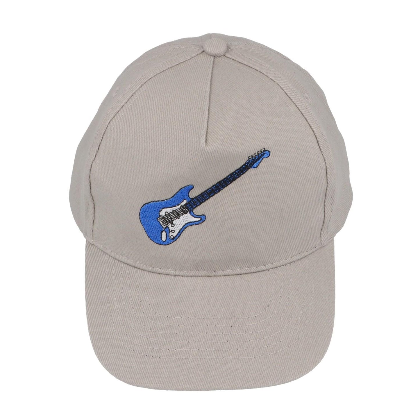Baseball-Cap mit eingestickten Instrumenten, grau, Baumwolle