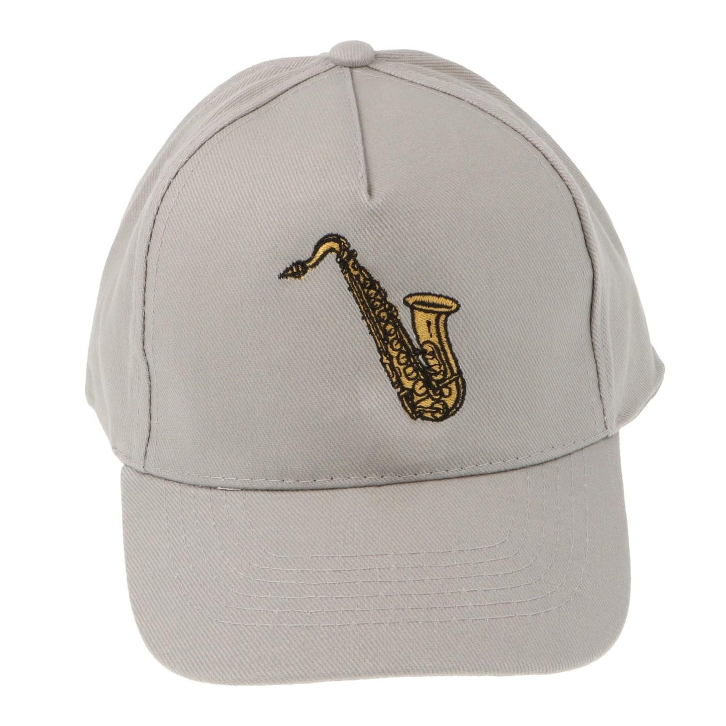 Baseball-Cap mit eingestickten Instrumenten, grau, Baumwolle