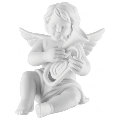 Engel mit Baritonhorn, aus Porzellan verschiedene Größen