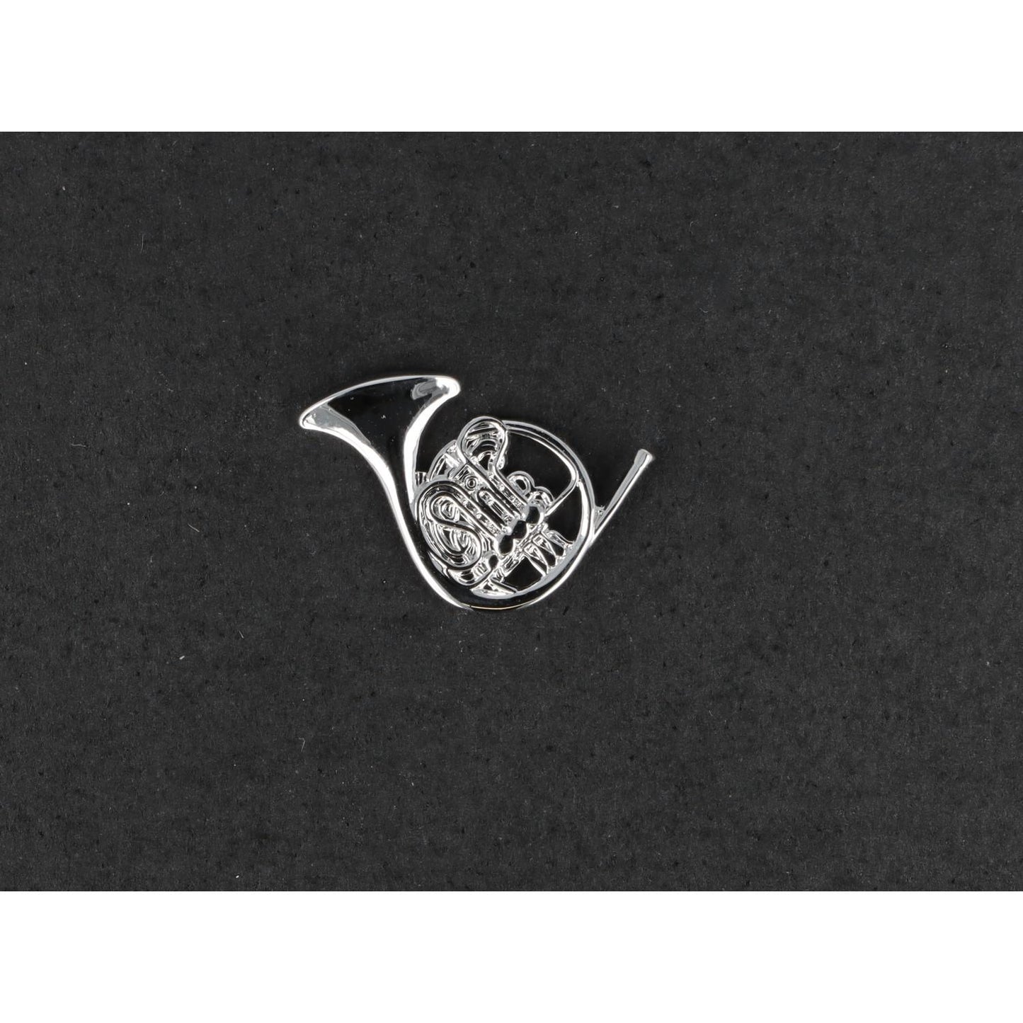 Horn-Pin, versilbert