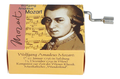 Spieluhren mit Komponisten-Motiv und passenden Melodien