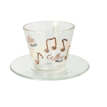 Cappuccinotasse/ und -teller Coffee Music