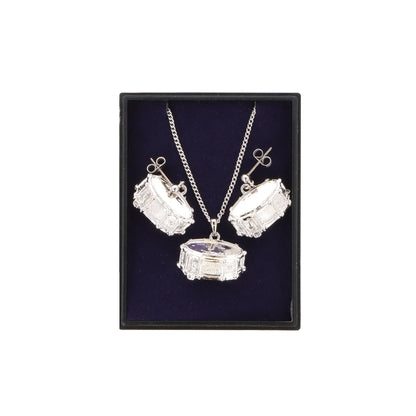 Snaredrum Ohrhänger und Anhänger mit Kette in Displaybox, versilbert oder vergoldet