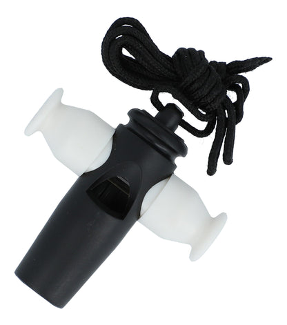 Sambapfeife schwarz/weiß